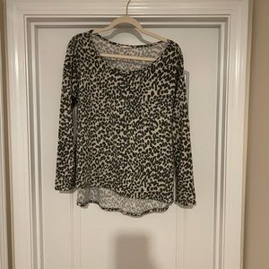 Three Bird Nest animal print top
